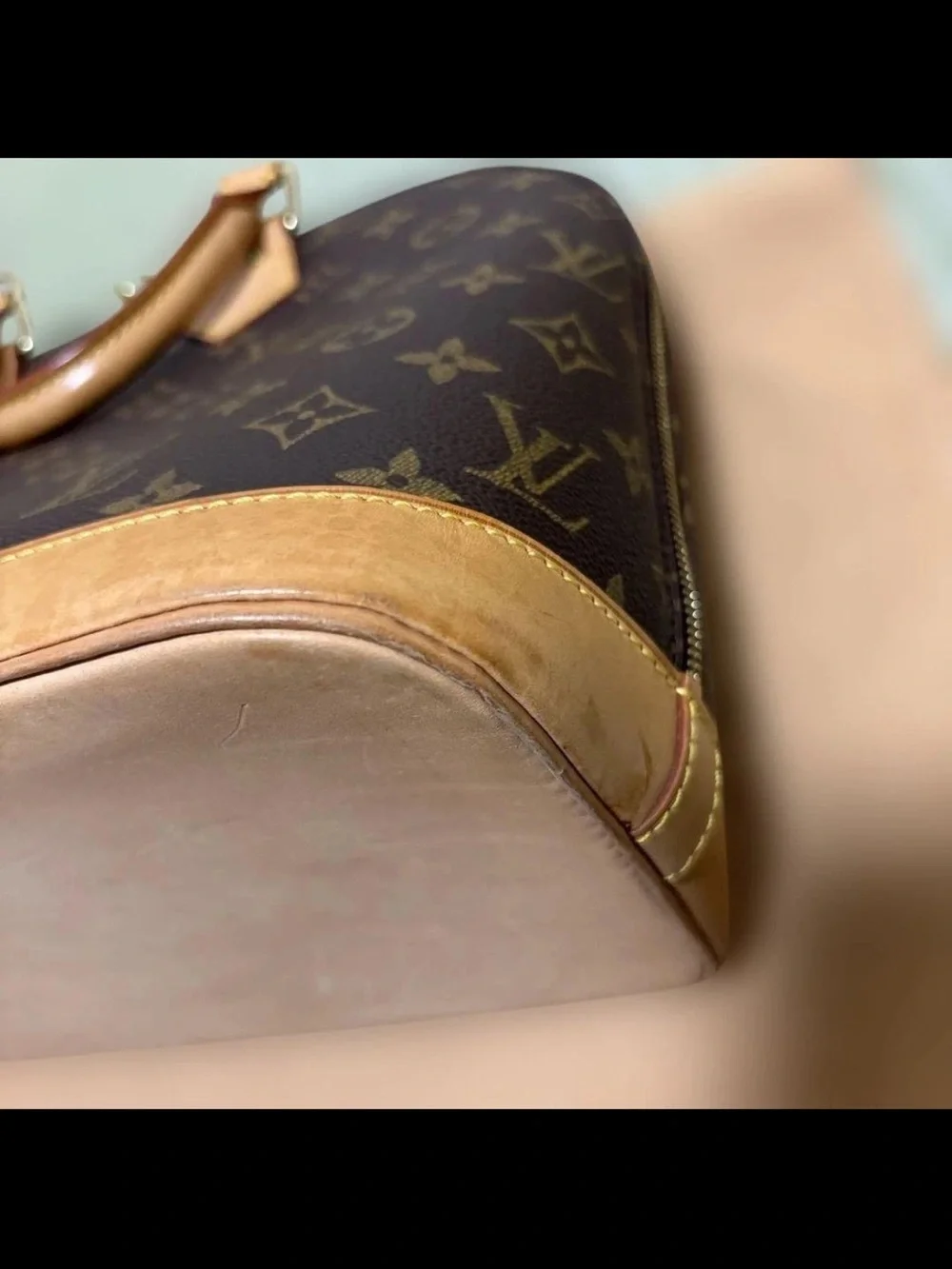 Louis Vuitton Brown Monogram Alma PM Handbag